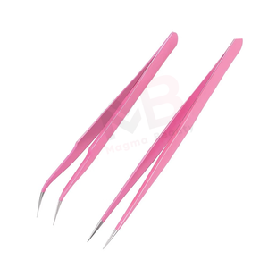 Juego de Pinzas para Pestañas de Volumen, Punta Puntiaguda, Acero Inoxidable, Pinzas para Extensión de Pestañas con Etiqueta Privada - Product Image 6