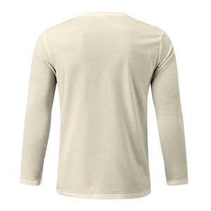New Arrival Top Quality Printed 100% Cotton Long Sleeve Round Neck Men's T-shirt From Bangladesh Factory Best Price - Product Image 2