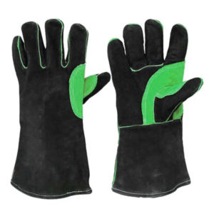 Guantes de soldadura de cuero dividido de piel de vaca de larga duración, protección de manos de seguridad industrial resistente reforzada para una máxima durabilidad - Product Image 3
