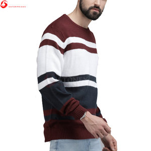 Nouveau dernier chandails pour hommes personnalisés Anti-rides décontracté mode col rond pull manches longues saison d'hiver respirant 100% - Product Image 6