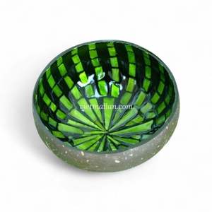 Bol en noix de coco naturel avec incrustation de nacre, fabrication sur mesure en gros, provenant du Vietnam - Product Image 4