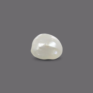 ไข่มุกบาสรา 2.62 กะรัต ไข่มุกน้ำจืดธรรมชาติ สีขาว รูปทรงกระดุมและบาโรก - Product Image 2