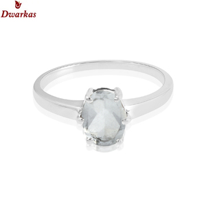 Anillo de Topacio Azul de estilo clásico de Plata de Ley 925, joyería fina con diseño único para Aniversario de compromiso de boda o fiesta - Product Image 5