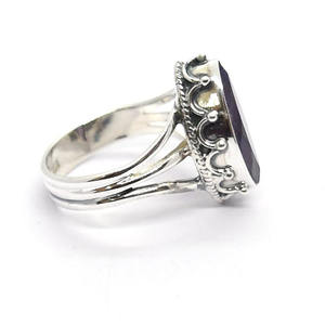 Jewelry Gemstone Bulk <b>925</b> <b>Sterling</b> <b>Silver</b> <b>Rings</b> Mothers Day 2024 Latest Collection Pure <b>Silver</b> Amethyst Wholesale Indian <b>Rings</b> - Product Image 3