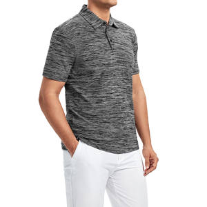 Polos pour hommes Chemises de golf jacquard à manches courtes décontractées à la mode d'été T-shirts polos imprimés personnalisés à séchage rapide - Product Image 2