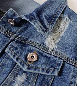 Vestes en jean pour hommes, décontractées, en jean, col montant, boutonnées, manteau oversize, vêtements d'extérieur - Product Image 4