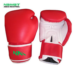 Nouveau design Gants de boxe en cuir véritable Fermeture à boucle Évacuation de l'humidité Conception complète des doigts-Gants d'entraînement Pakistan Arts martiaux - Product Image 5
