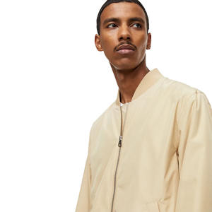 Blouson Bomber Homme Beige Imperméable en Polyester/Coton avec Fermeture Éclair et Poches Avant – Meilleures Ventes 2023 - Product Image 2