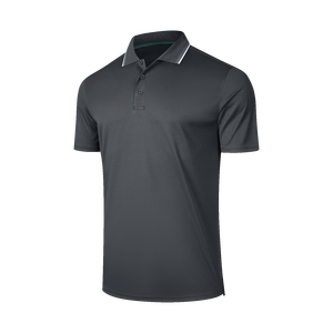 Gran oferta Polo personalizado manga corta hombres 100 poliéster secado rápido hombre Golf Polo camisetas - Product Image 5