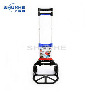 Troli Dorong Lipat 6 Roda untuk Tangga, Tugas Berat Industri, Kapasitas 60kg, OEM Aluminium PP, Alat Penyimpanan SHUNHE - Product Image 6