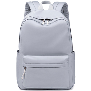 Mochila pequeña de etiqueta privada de tela de nailon para el día a día, mochila escolar ligera, mochilas escolares sólidas y suaves - Product Image 1