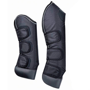 รองเท้าบู้ทผ้าโพลีเอสเตอร์สำหรับขี่ม้าสีฟ้าดำโลโก้ตามสั่ง - Product Image 4