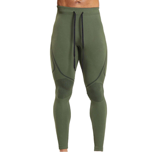 Collants de sport de compression pour homme sur mesure, taille haute, séchage rapide, respirants, leggings d'entraînement en spandex/polyester, musculation - Product Image 1