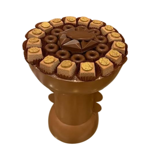 Luxury Design Tabletop Desserts <b>Sweets</b> Chocolate Server Bowl Deluxe Quality Gold Metal Wire Round Shape Chocolate Bowl On-Sale - Product Image 2