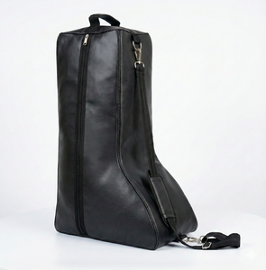 Sac à bottes d'équitation écologique en Oxford noir avec bandoulière, étui de transport durable pour bottes d'équitation, pour le voyage, le rangement, l'utilisation en écurie - Product Image 2