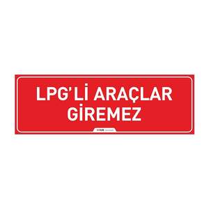 Panneau de signalisation routière en aluminium « Véhicules GPL interdits » pour usage extérieur - Product Image 1