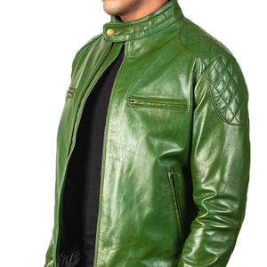Meilleure vente Veste d'hiver en cuir véritable de style Streetwear pour hommes avec col à capuche Logo personnalisé Tissu PU - Product Image 6