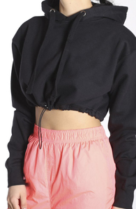 <b>Women</b> <b>Hoodie</b> for Gym Clothing Casual Plain Shoulder Crop Top High Quality Custom Logo <b>Women</b> <b>White</b> Crop Top <b>Hoodies</b> - Product Image 6