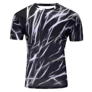 Camiseta sublimada de alta calidad al por mayor Diseño de impresión de alta calidad Elástico elástico Allover Oem DTG DTF IMPRESIÓN - Product Image 3