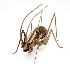 Moderne Vert Noir Résine Cricket Mur Art Fer Métal Maison Salon Chambre Décoration pour Showroom Échantillon Salle Souvenir Cadeau - Product Image 3
