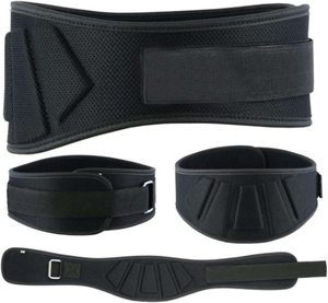 Cinturón de levantamiento de pesas de malla de punto de algodón/spandex transpirable y ecológico avanzado para hombres y mujeres, estilo casual, con rodillo - Product Image 1