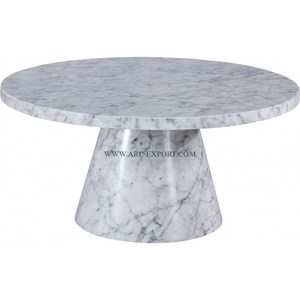 Base en marbre blanc de dessus de fer enduit de poudre noire classique nouvelle Table d'appoint élégante de café de meubles de maison et de salon en Inde - Product Image 5