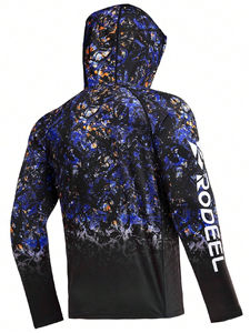 เสื้อฮู้ดป้องกันแสงแดดผู้ชายที่ได้รับความนิยมที่กําหนดเองพร้อมกระเป๋า Kangro ผ้าคุณภาพสูงขายส่งผลิตในปากีสถาน - Product Image 2