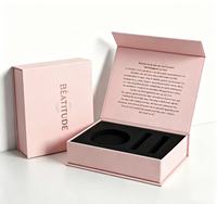 Boîte cadeau rigide mate de luxe avec logo personnalisé, emballage en carton, boîte d'emballage haut de gamme à ouverture rabattable avec fermeture magnétique