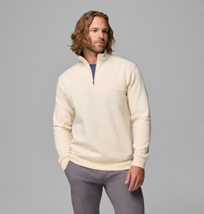 Sweat-shirt pour homme de qualité supérieure, couleur crème clair, 100% coton lourd, coupe classique, unisexe, chez Fratres Sports - Product Image 6