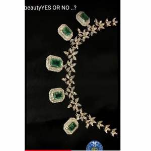 Collier en diamant élégant ensemble de bijoux fins - Product Image 5