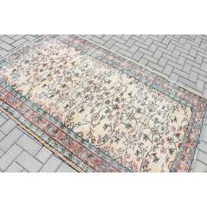 Tapis de 4,6 x 7 pieds, tapis turc vintage, tapis à carreaux rouge et vert - Product Image 4