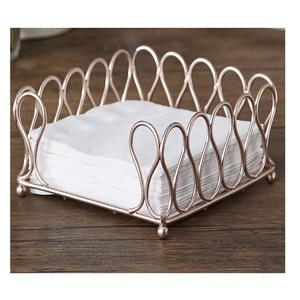 ที่ใส่ผ้าเช็ดปากทำจากสังกะสีพร้อมที่จับไม้ที่ใส่ผ้าเช็ดปากทรงสี่เหลี่ยมดีไซน์ใหม่ล่าสุดในอินเดีย - Product Image 2