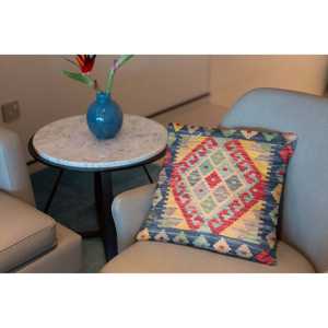 Funda de Cojín Kilim Afgano de 45 x 45 cm, Elegantes Fundas de Cojín para Asientos y Almohadas para Comodidad y Estilo - Product Image 5