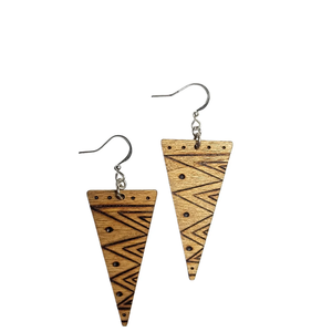 100% Meilleure qualité boucle d'oreille en bois pour sortir boucles d'oreilles à la mode plaqué fabriqué en Inde designer look meilleur prix produit - Product Image 2