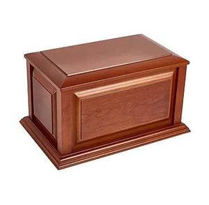 Handmade Wooden Cremation <b>Urns</b> for Adult Funeral and Burial with Custom Logo at Low Price - Product Image 1
