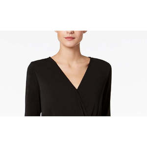 Tuta da donna NY Collection con cintura, vita alta, nera, fantasia stampata, patchwork in rete, stile fitness, scollata, taglia XS - Product Image 3