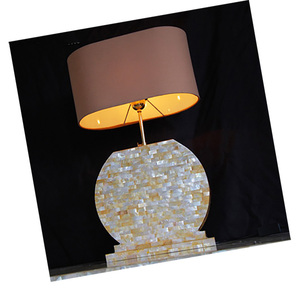 White Mop Shell Lamp with Pearl Size 30*14*55cm Wood DIY Motive <b>Mosaic</b> <b>Art</b> Jewelry SEASHELL JEWELRY - Product Image 2