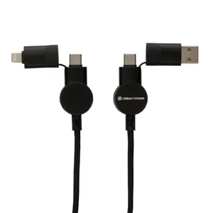 Oakland 6in1 Sustainable USB <b>Charging</b> <b>Cable</b> Promotional Gadgets with Eco-Friendly Features - Product Image 1