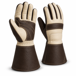 Guantes de Cuero Genuino para Trabajo Diario, Uso General, Antideslizantes, Puño Reforzado, Sin Polvo, 10 mil de Grosor, Sin Látex, Flexibles - Product Image 4