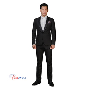 Trajes y chaquetas de negocios medidos personalizados para hombres de Vietnam Chaleco con cuello en V Cierre de un solo pecho Transpirable con opciones especiales - Product Image 5