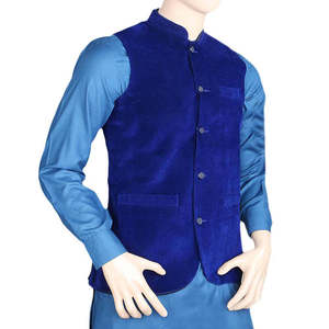 Chaleco de Terciopelo para Hombre Chase Value - Azul Rey Talla 34 - Product Image 1
