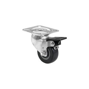 ล้อหมุนสีเทาขนาด 50 มม. พร้อมเบรก ยี่ห้อโรดดิงเกอร์ - Product Image 1