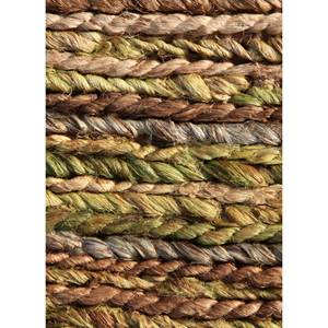 Alfombras de Yute Verde Hula Anudadas a Mano, Reversibles, con Diseño Moderno a Rayas, Lavables, para Hogar, Viajes, Exteriores, Cocina, Playa - Px-03 - Product Image 2