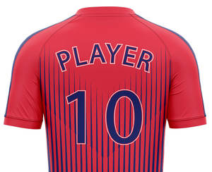 Haute qualité 100% Polyester Logo personnalisé couleur maillot de football tissu doux nom personnalisé numéro haut fabriqué par Club - Product Image 5