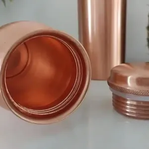 Hot Sale Handcrafted Copper <b>Water</b> <b>Bottle</b> with Leak-Proof Cap <b>Plastic</b> Drinkware Hot Available for Sale From Indian Supplier - Product Image 6