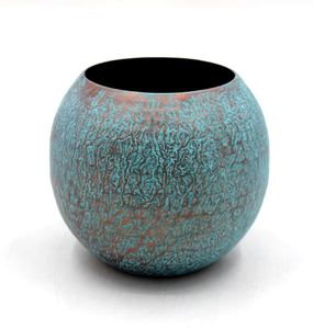 Bougeoir de nickel de conception moderne d'oxodise de cuivre votif rond en aluminium décoratif pour la maison pour la décoration de Noël de mariage - Product Image 1