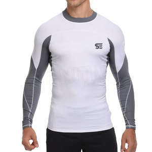 Durable Lightweight Men's Compression Full Sleeve Rash Guard Spandex/Polyester Fitness Wear Custom Logo Multi-Season Use - Product Image 1