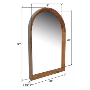 Azora Industries Miroir mural à cadre en bois au design moderne et tendance Décoration de maison simplement élégante pour salon salle de bain - Product Image 5