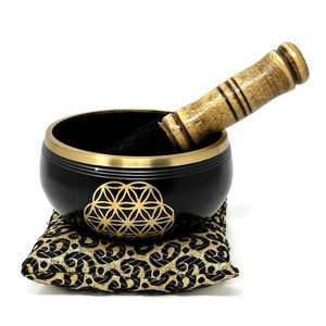 Cuenco tibetano de metal pintado a mano de estilo antiguo hecho por India para la curación y la meditación impresión offset con diseño personalizado - Product Image 6