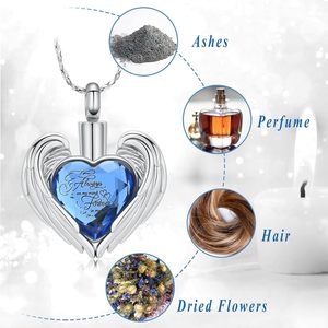 Cremation Urn Necklace <b>for</b> <b>Ashes</b> Stainless Steel Heart Memorial Necklaces <b>Ash</b> Holder <b>for</b> Human Keepsake Loved Ones Custom Size - Product Image 6